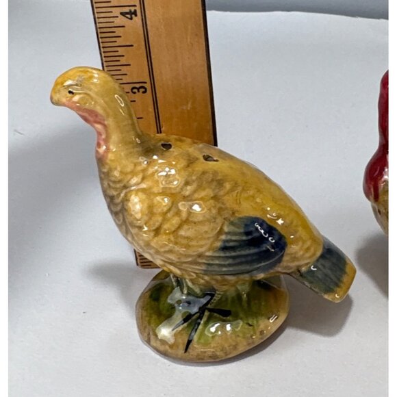 Napco Turkey Salt & Pepper Shakers Thanksgiving Table Décor Vintage 1960s - Picture 10 of 14